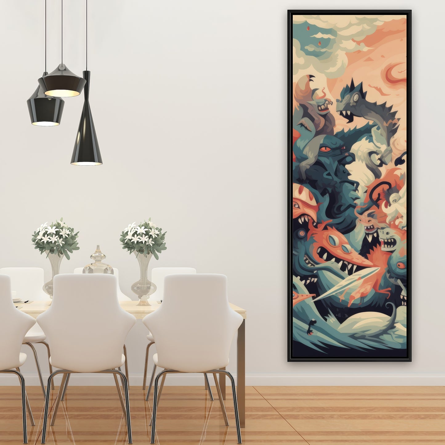 Before time - Framed Canvas - Print on demand