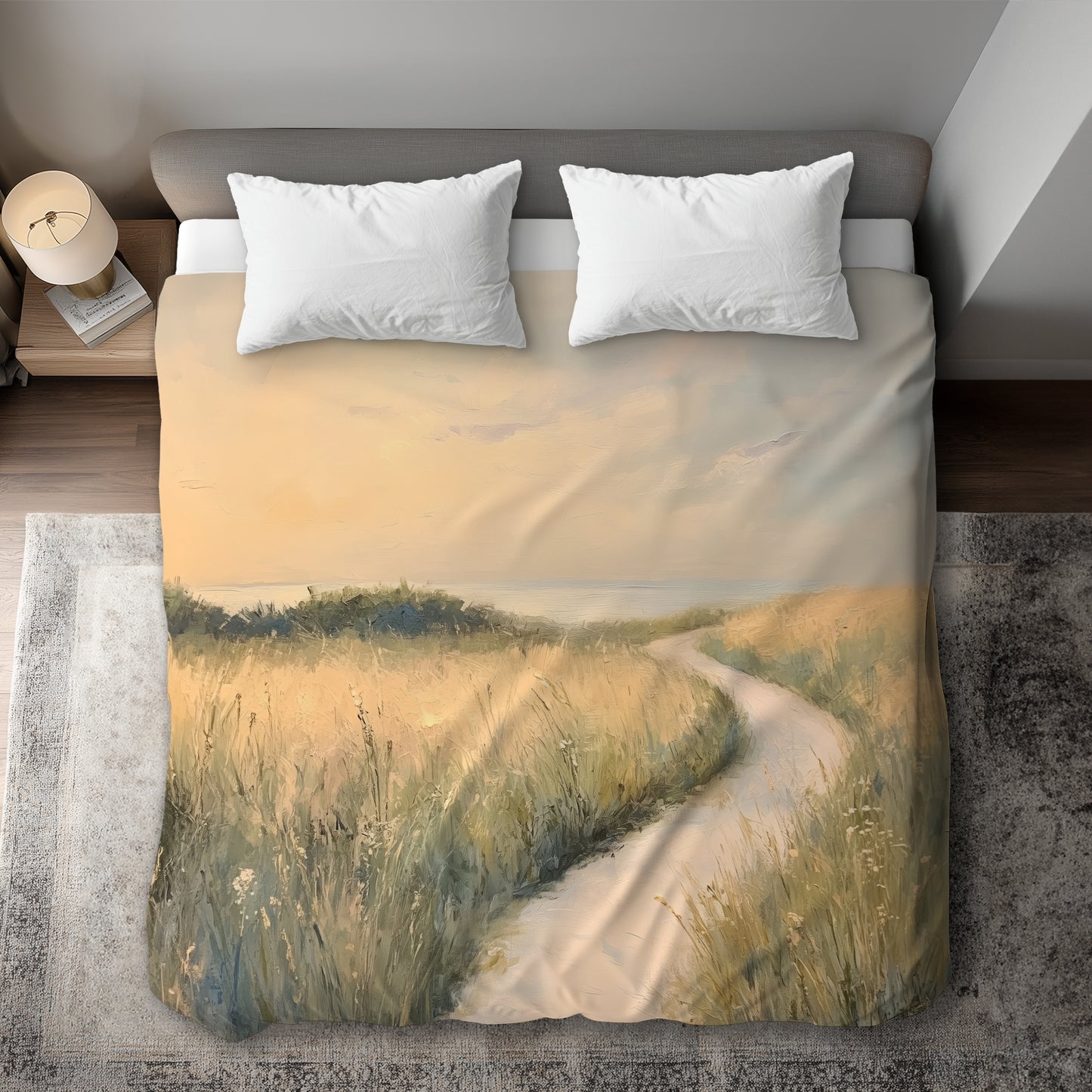 Soft Breeze Green Duvet Cover | Elegant Home Decor Solution