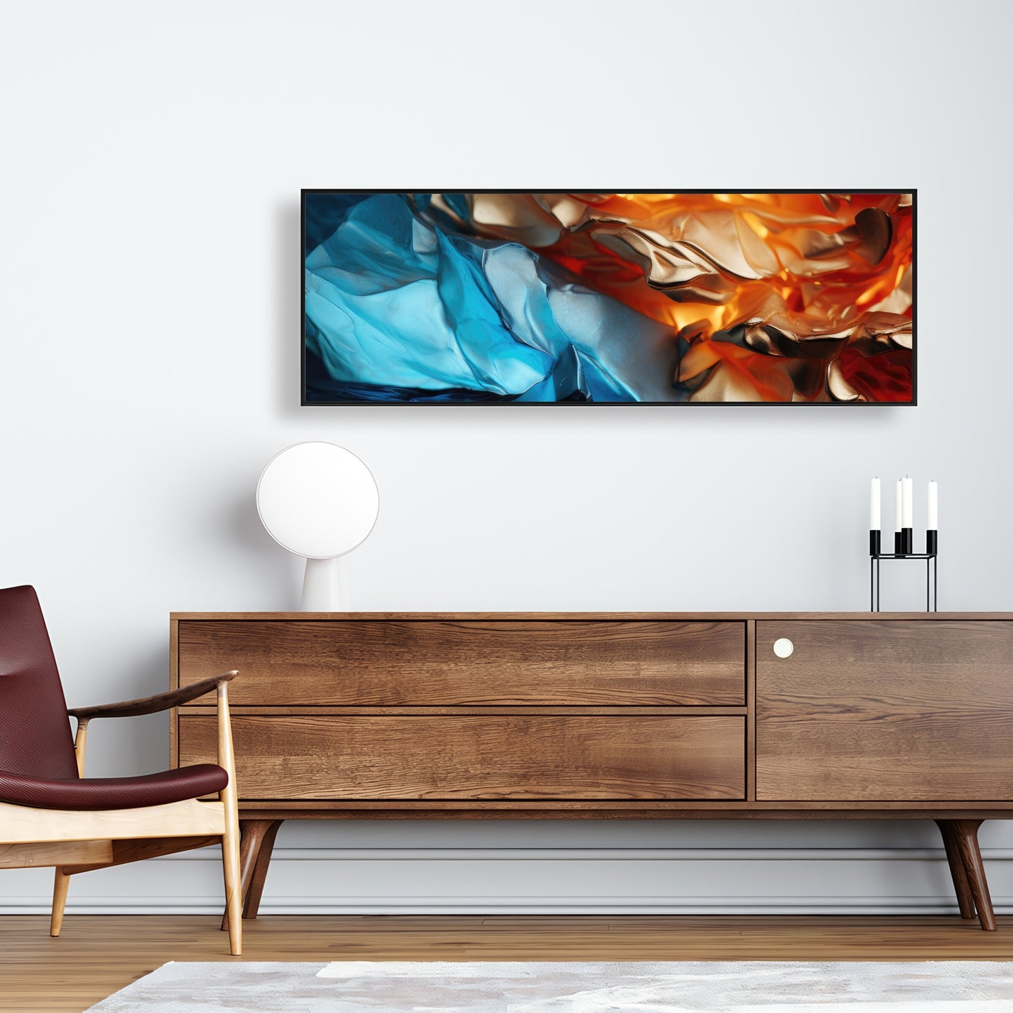 Mineral contrast - 36"x36" Framed canvas