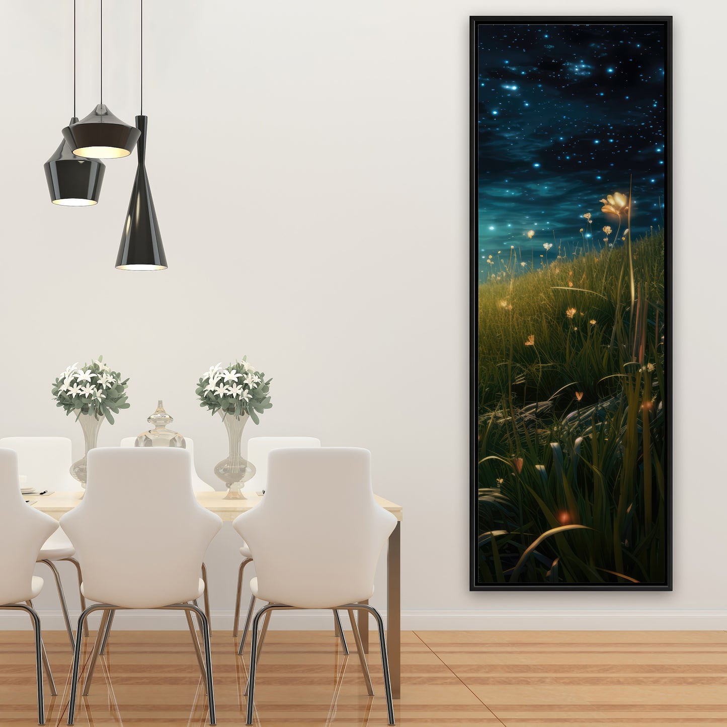 The night sky - 36"x36" Framed canvas