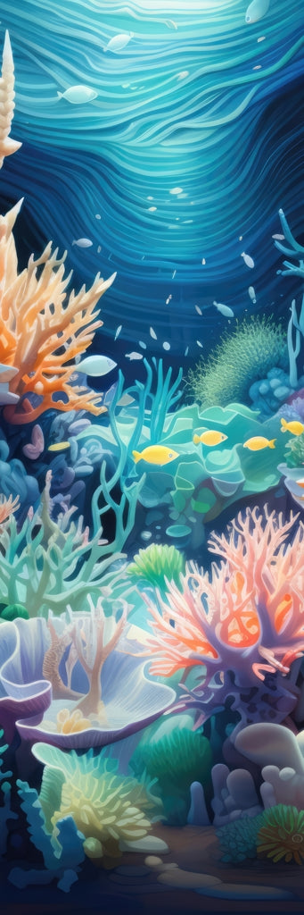 The reef - Framed Canvas - Print on demand