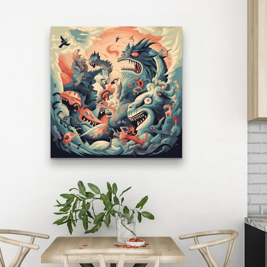 Before time - 32"x32" Canvas