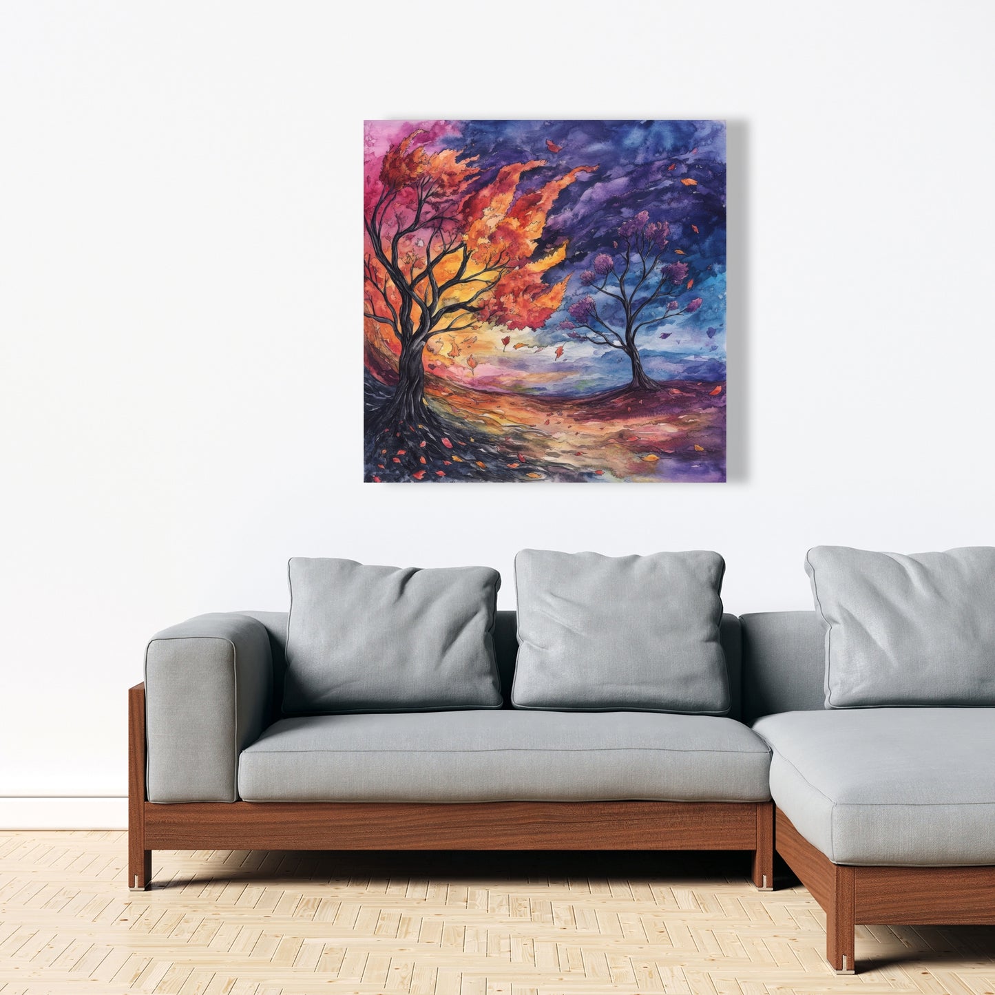 Before the Storm - Blue Canvas Home Decor Art Piece