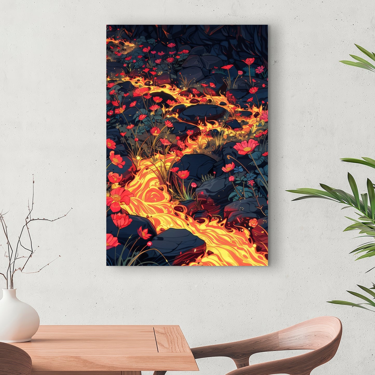 Dodging nature - 32"x32" Canvas