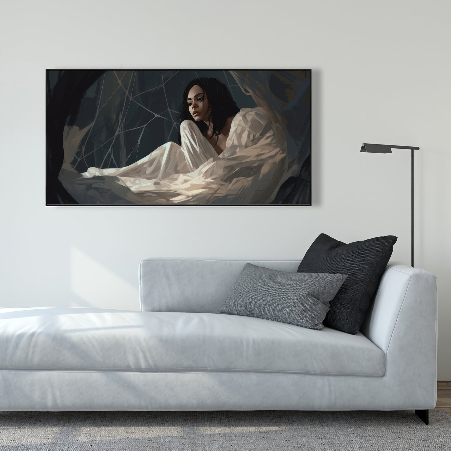 Spider princess - 36"x36" Framed canvas