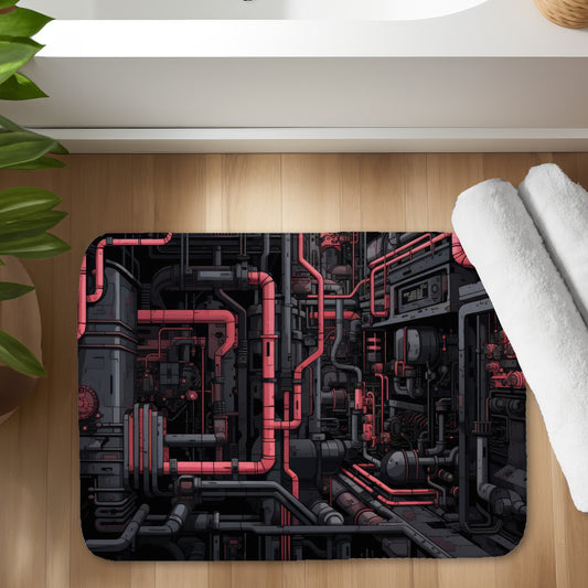 Tubular nightmare - 17"x24" Bath mat