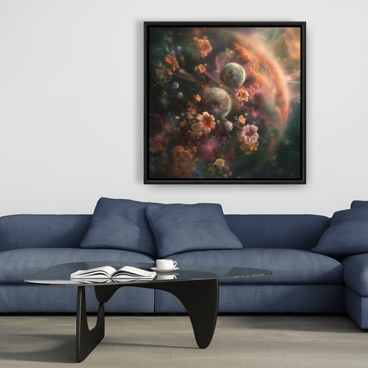 Capturing light - 36"x36" Framed canvas