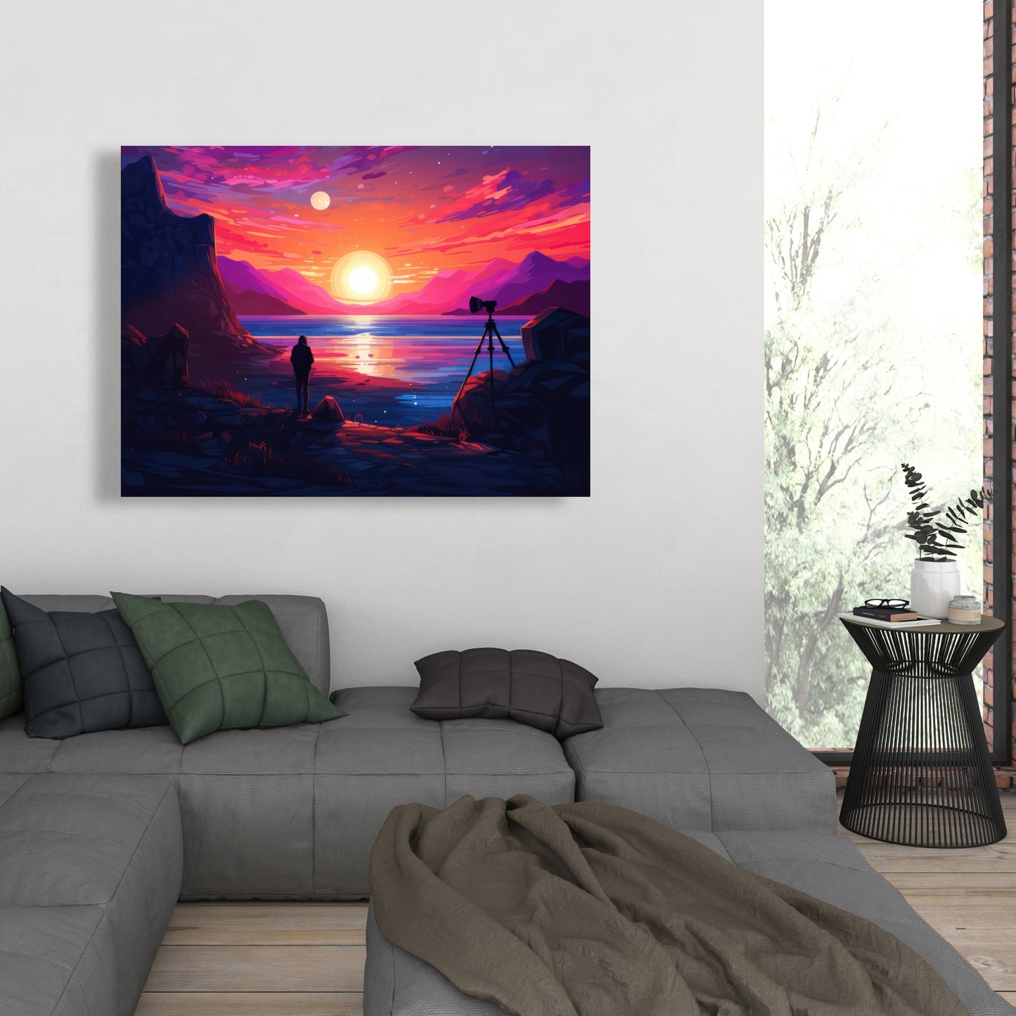 Solitude - Yellow Canvas Art for Home Decor | Modern Design