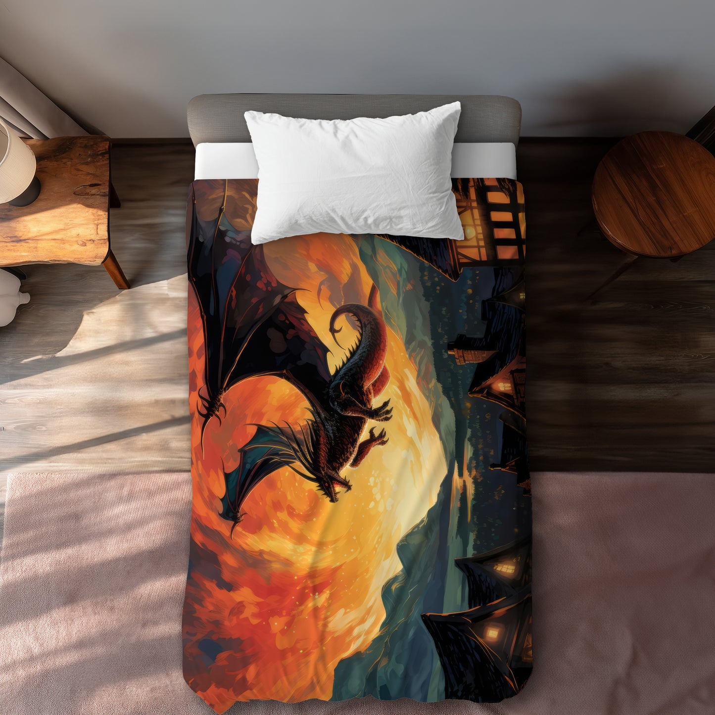 Hope for mercy Gray Duvet Cover - Elegant Home Decor