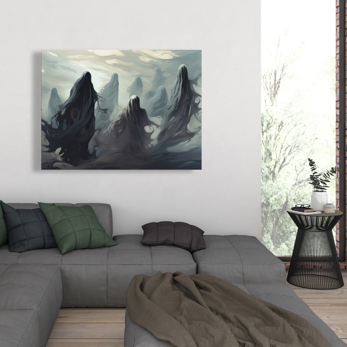 Searching for souls - 32"x32" Canvas