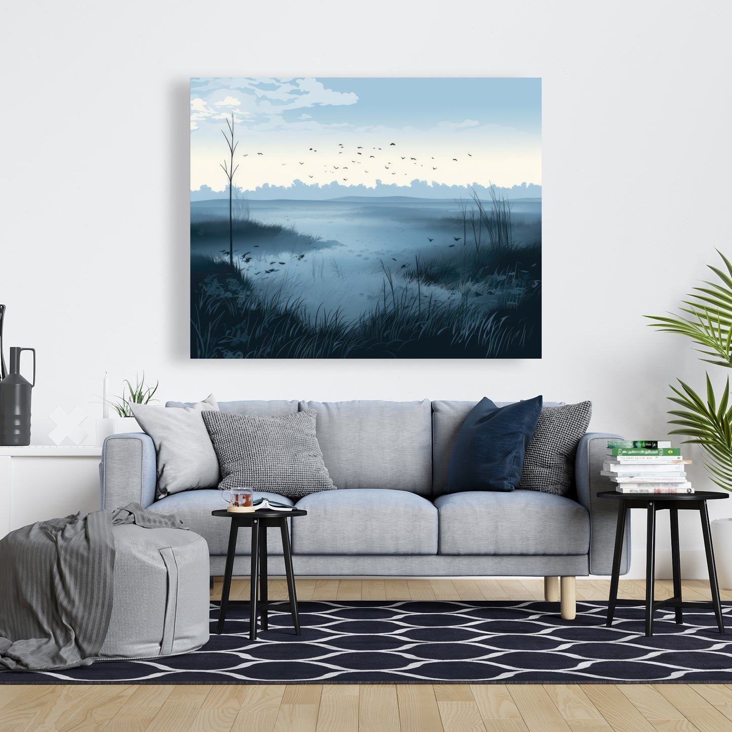 Evening marsh - 32"x32" Canvas