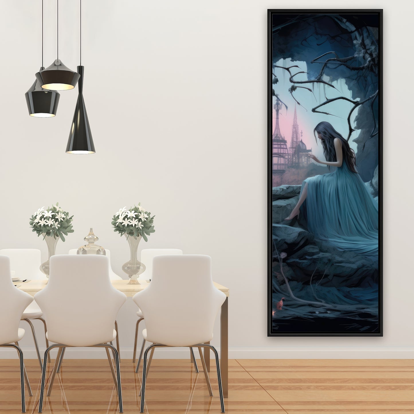 Morose cave - 36"x36" Framed canvas