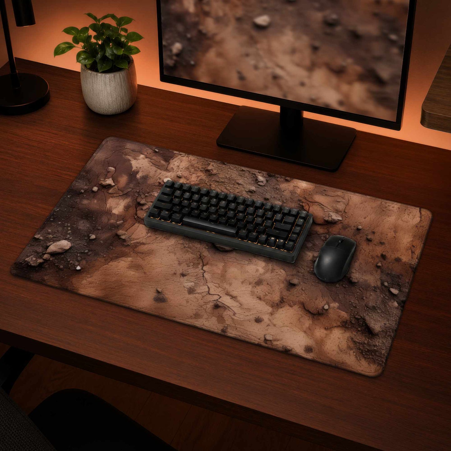 Mud and Stones Desk Mat | Stylish Home Decor Desk Pad