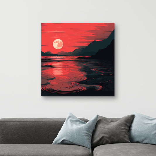 Bloody tides - 32"x32" Canvas
