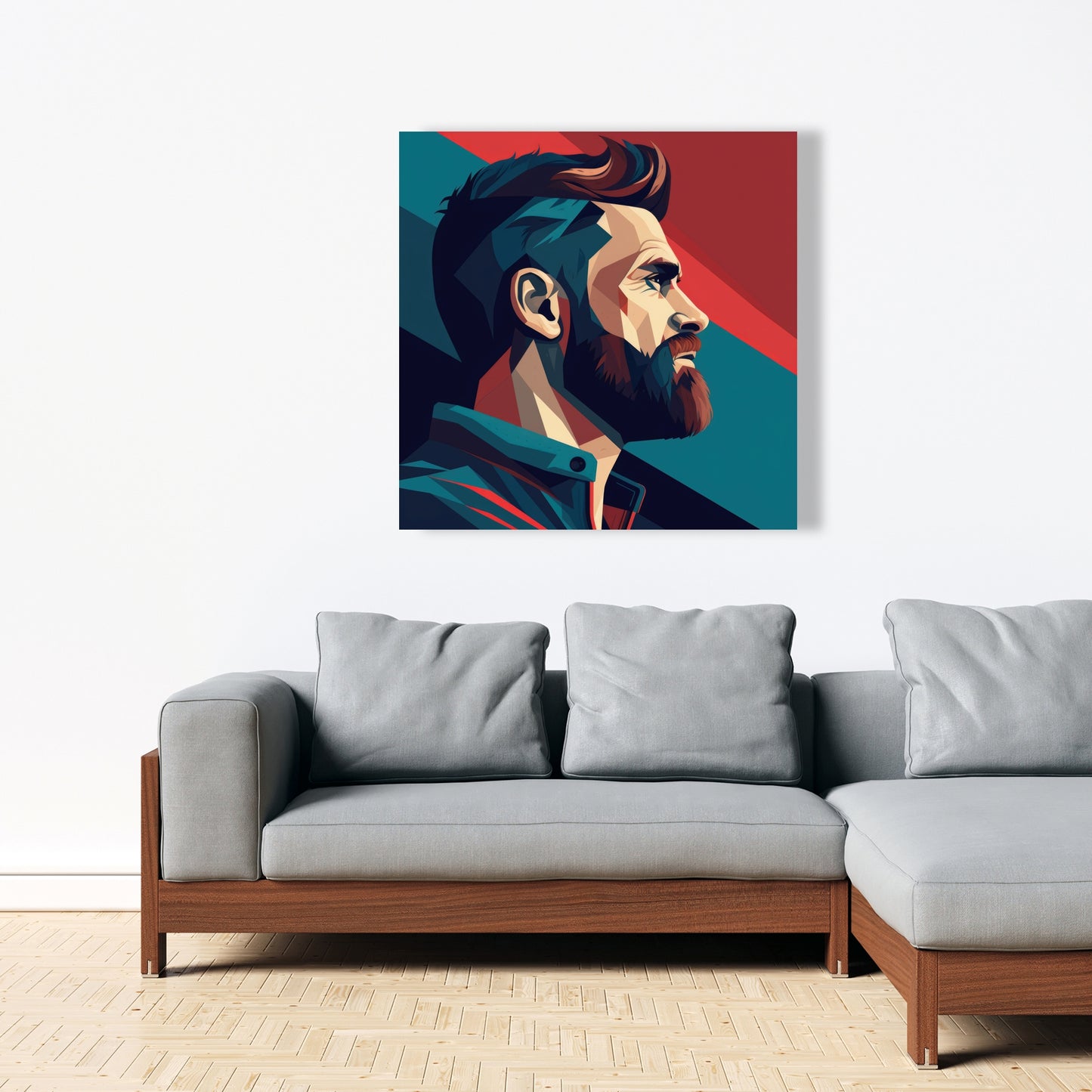 Courageous - Red Canvas Art for Stylish Home Decor