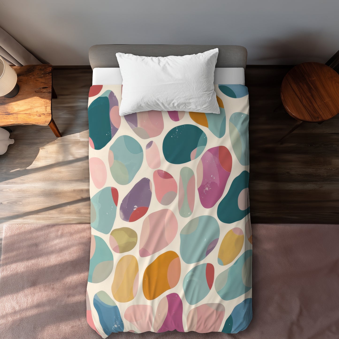 Dots and bops - 88"x88" Duvet Cover