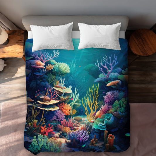 Filled with life Purple Duvet Cover | Stylish Home Decor