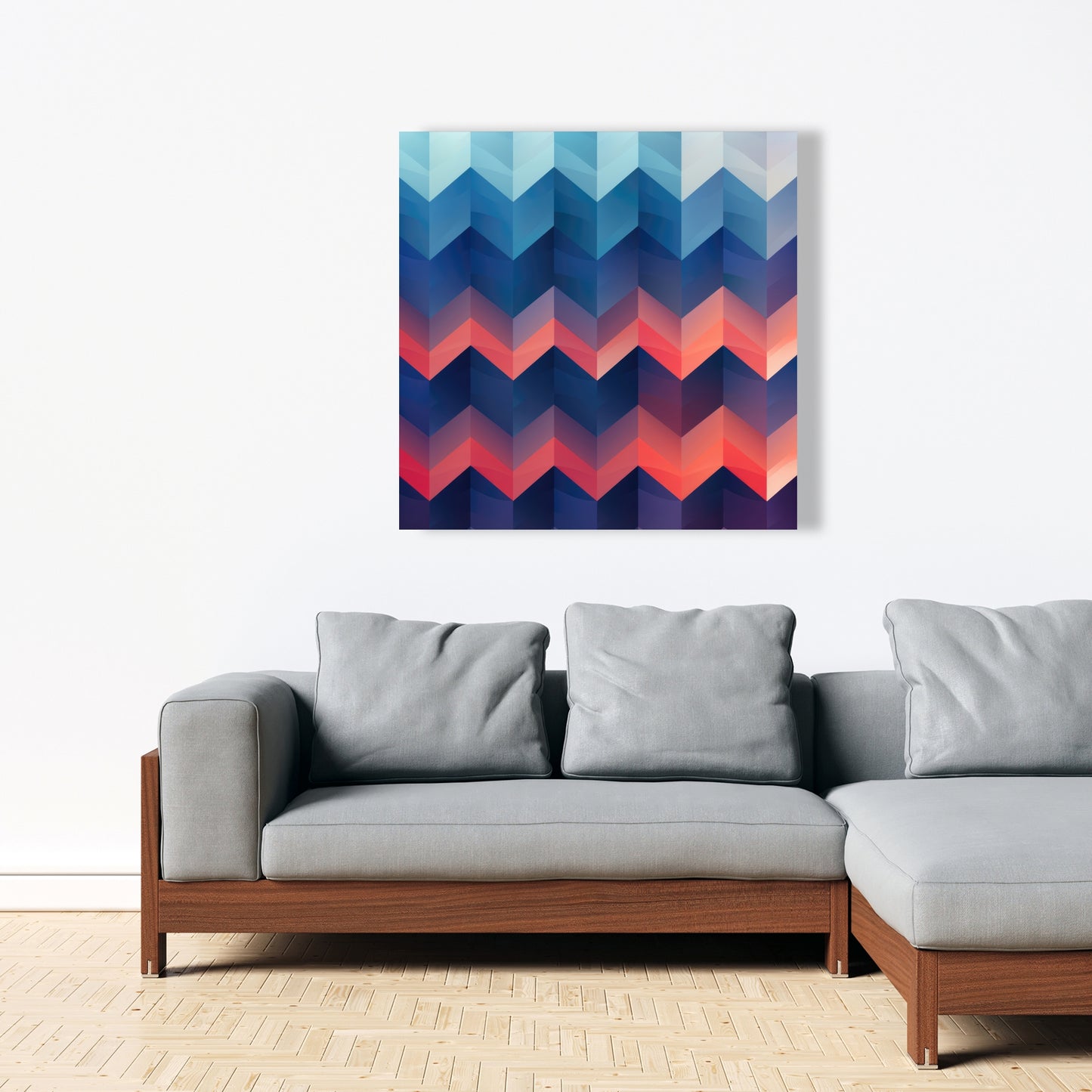 Heat Waves - Red Canvas Art for Home Decor | Vibrant Design