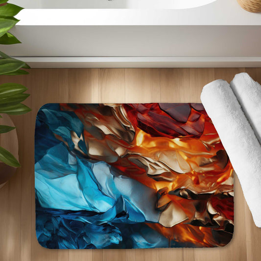 Mineral Contrast Bath Mat | Stylish Home Decor Rug