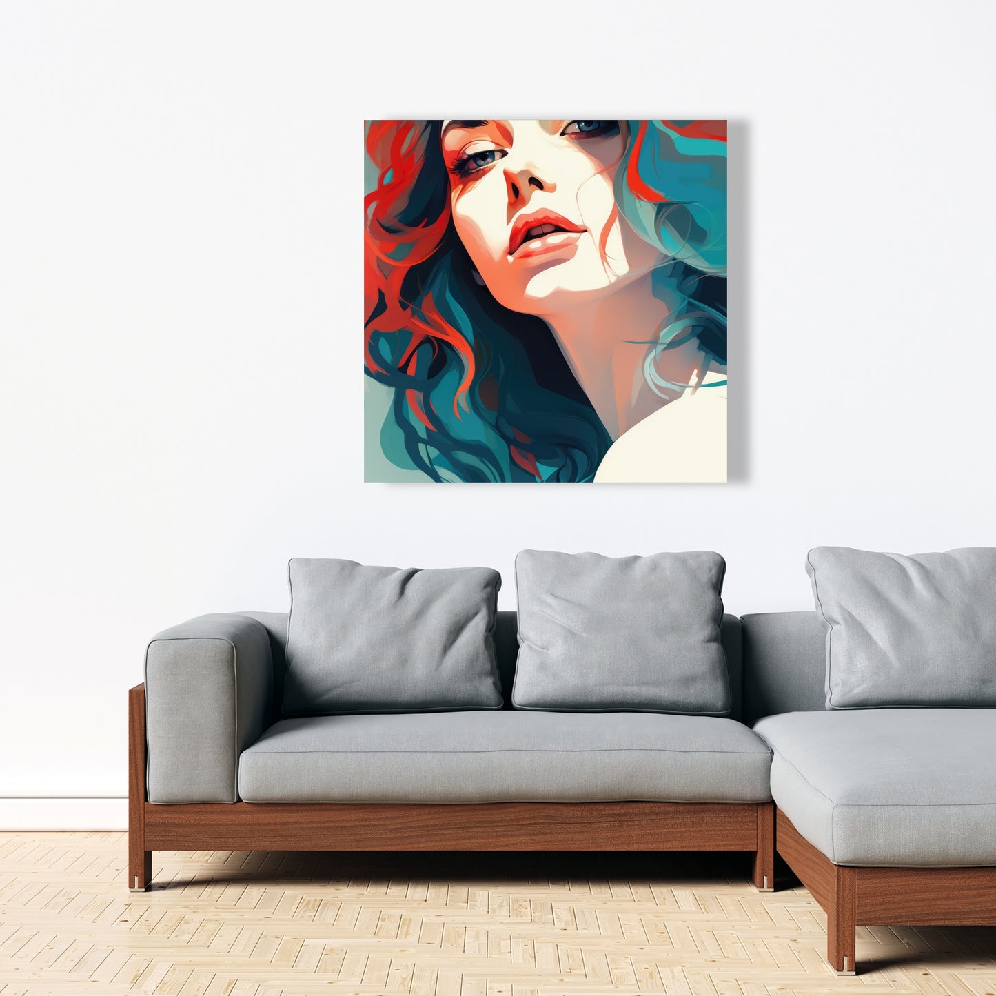 Dangerous Lips - Red Canvas Home Decor Art for Bold Style