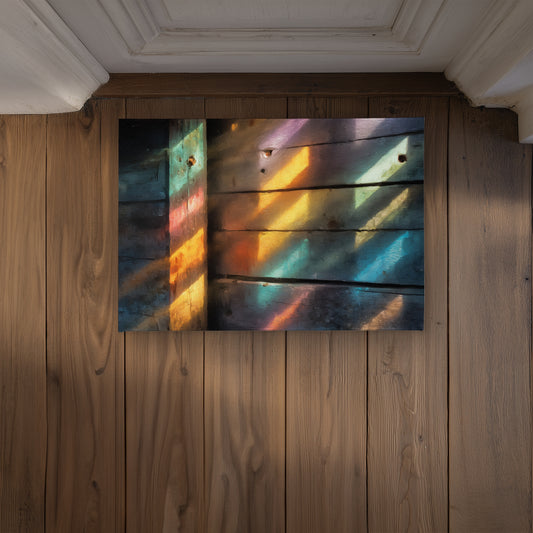 Rainbow Glint Indoor Outdoor Door Mat | Home Decor Accent