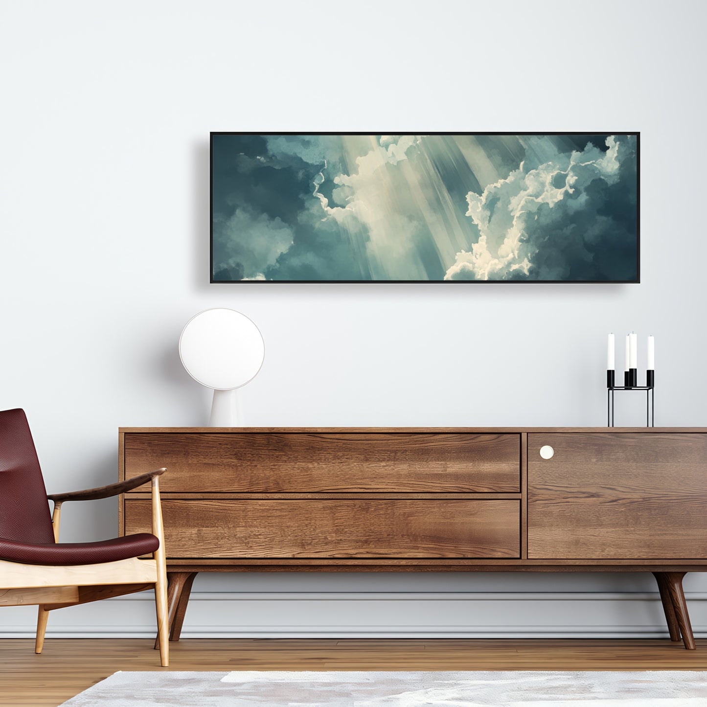 Beam of light - 36"x36" Framed canvas