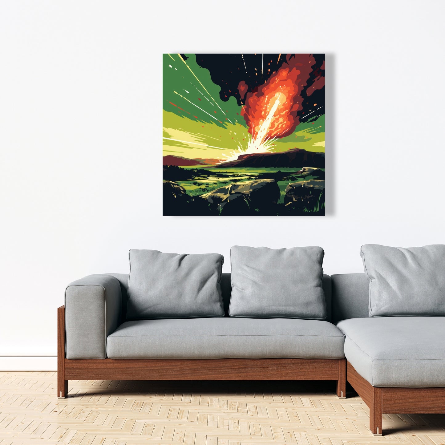 The crash - 32"x32" Canvas