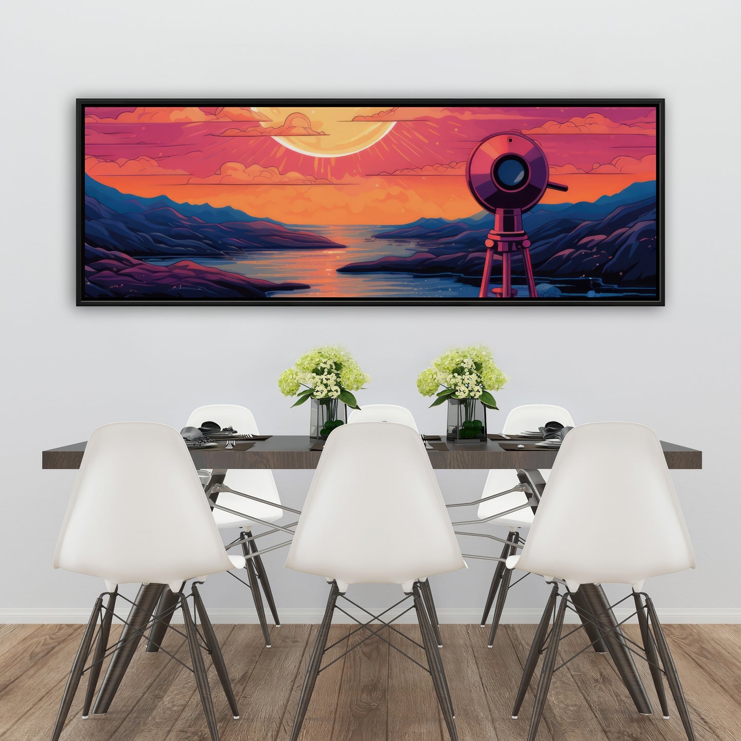 Measure the calm - 36"x36" Framed canvas