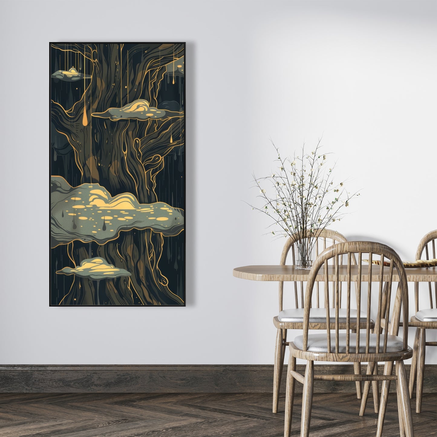 Goopy - 36"x36" Framed canvas