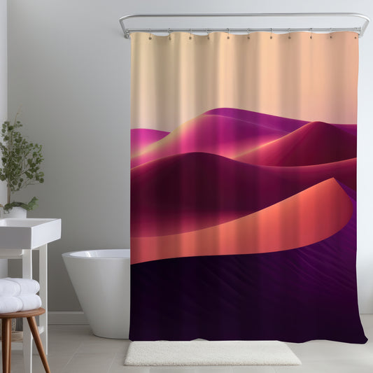Deep Dunes Purple Shower Curtain | Stylish Home Decor