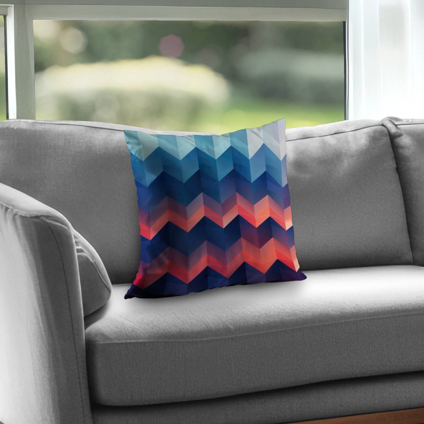 Heat Waves Red Poly Twill Throw Pillow Insert for Home Decor