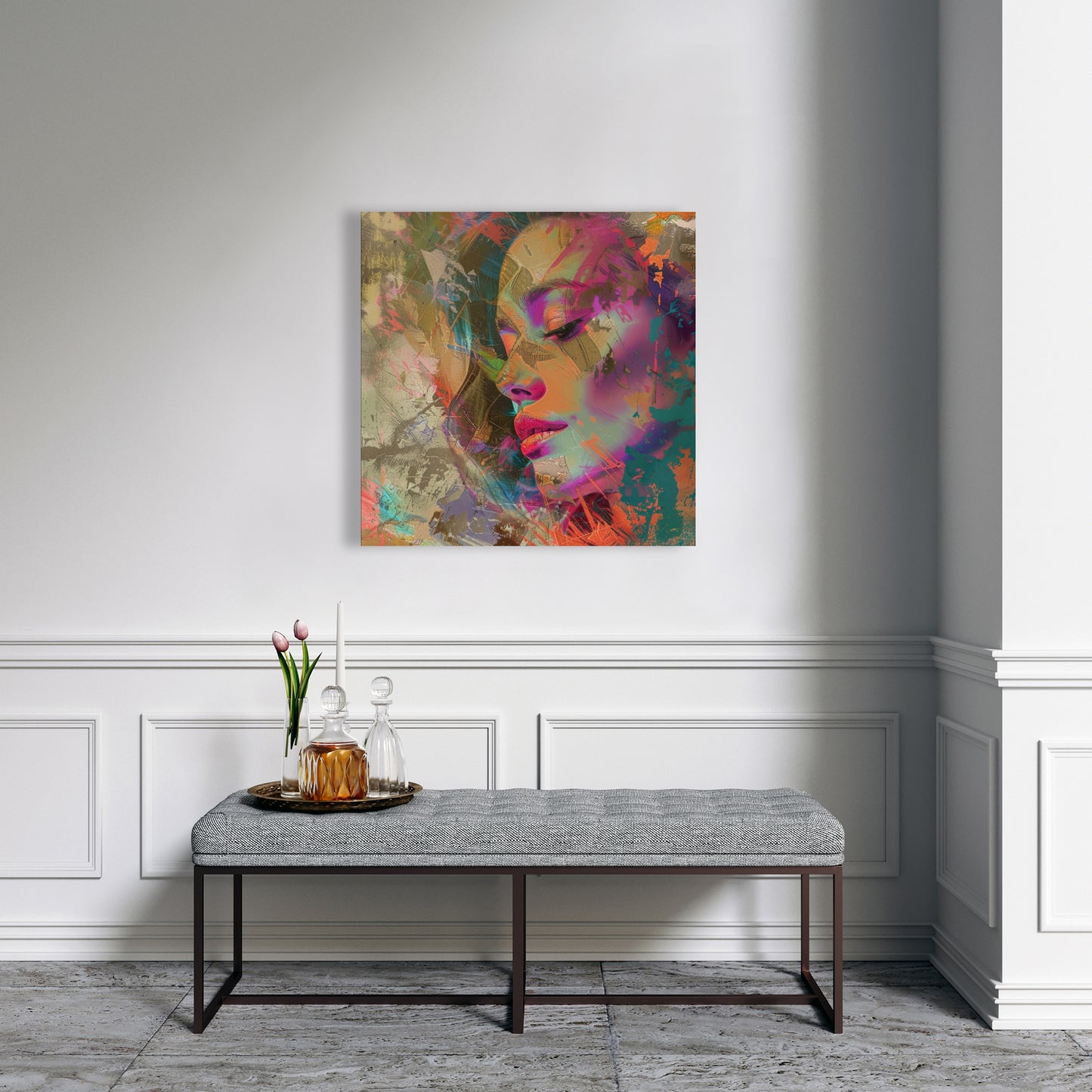 Grunge look - 32"x32" Canvas