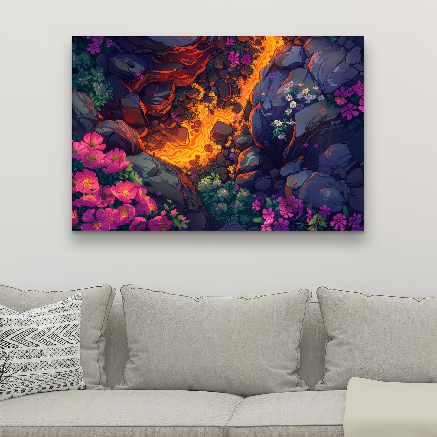 Hot river - 32"x32" Canvas