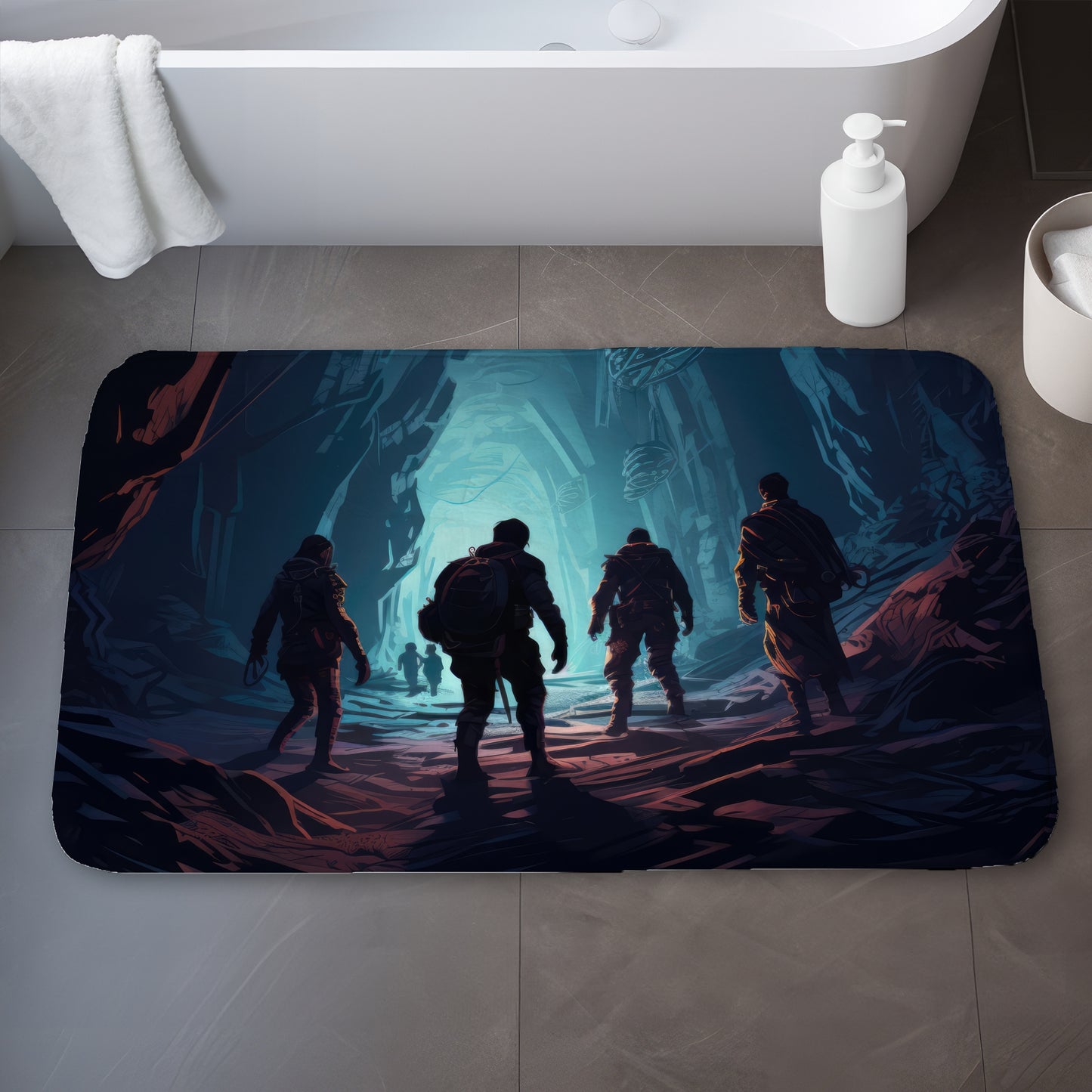 Secret society - 17"x24" Bath mat