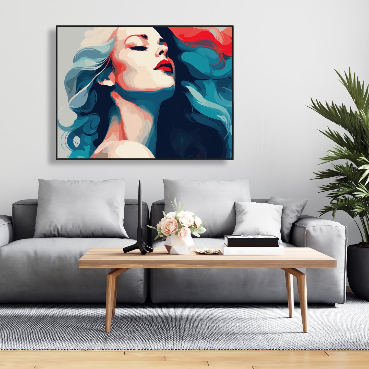 Beauty at its purest - Framed Canvas - Print on demand