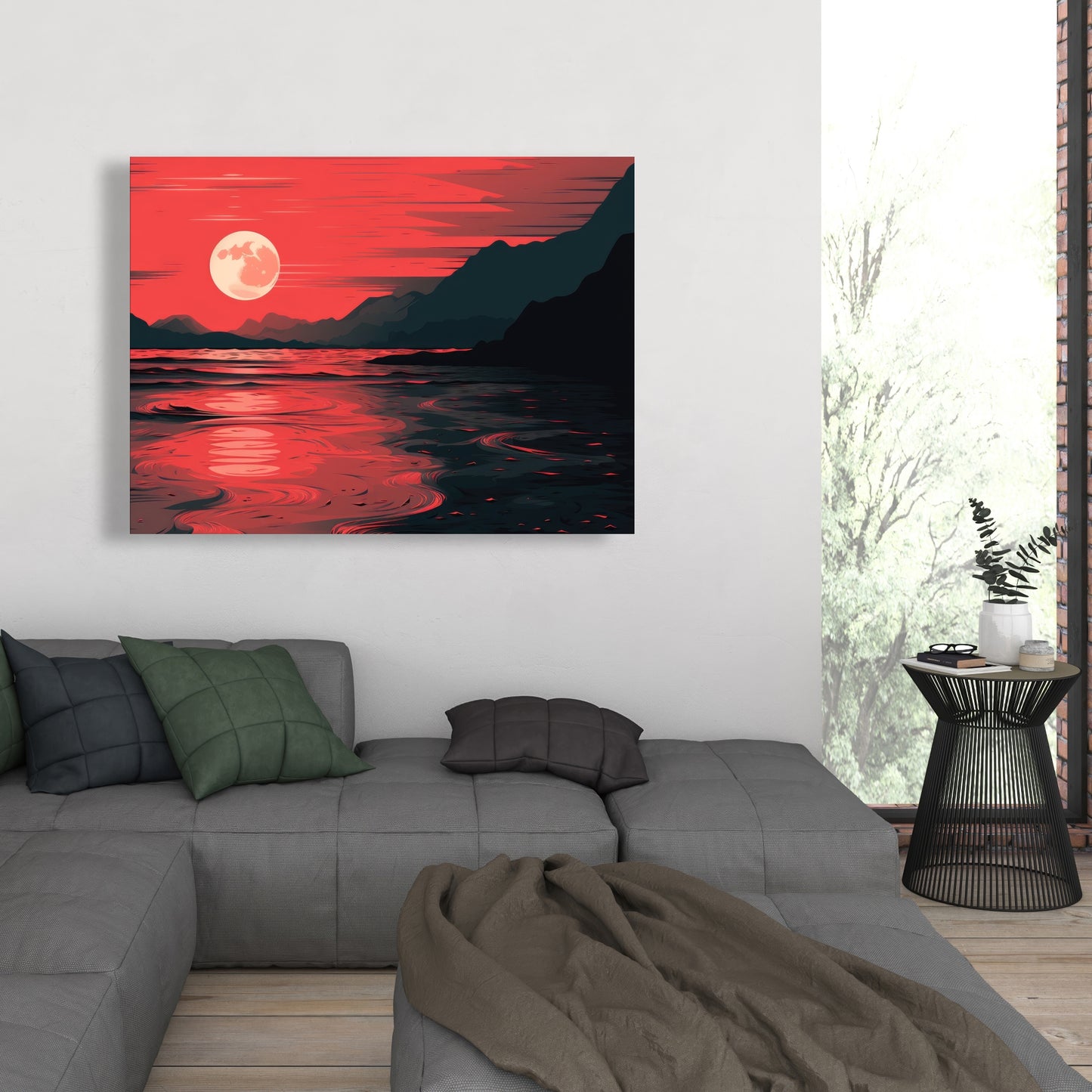 Bloody tides - 32"x32" Canvas