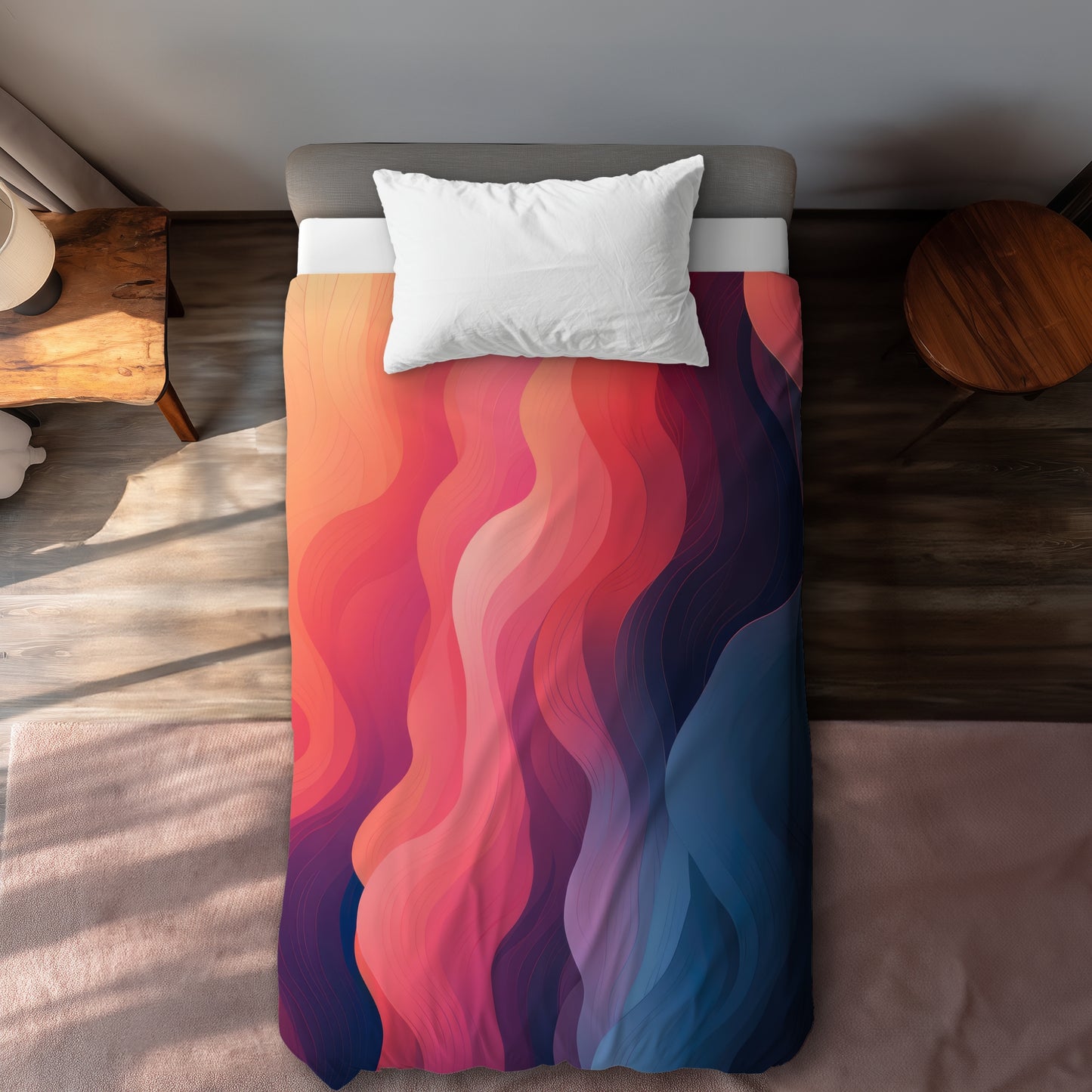 Ethereal Smoke Pink Duvet Cover | Stylish Home Decor