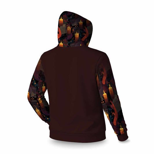 Sweat à capuche Sleevie avec l'inscription « Whispers in Flame »