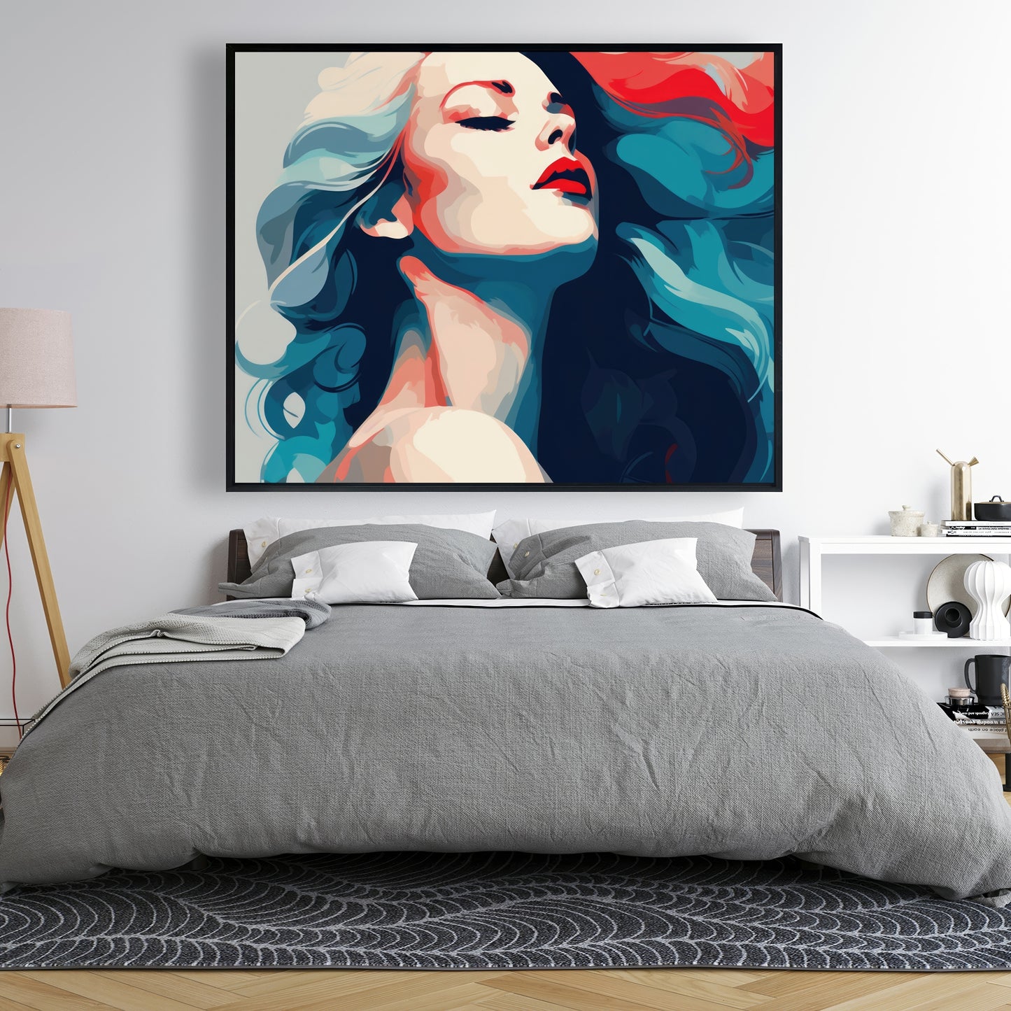Beauty at its purest - Framed Canvas - Print on demand