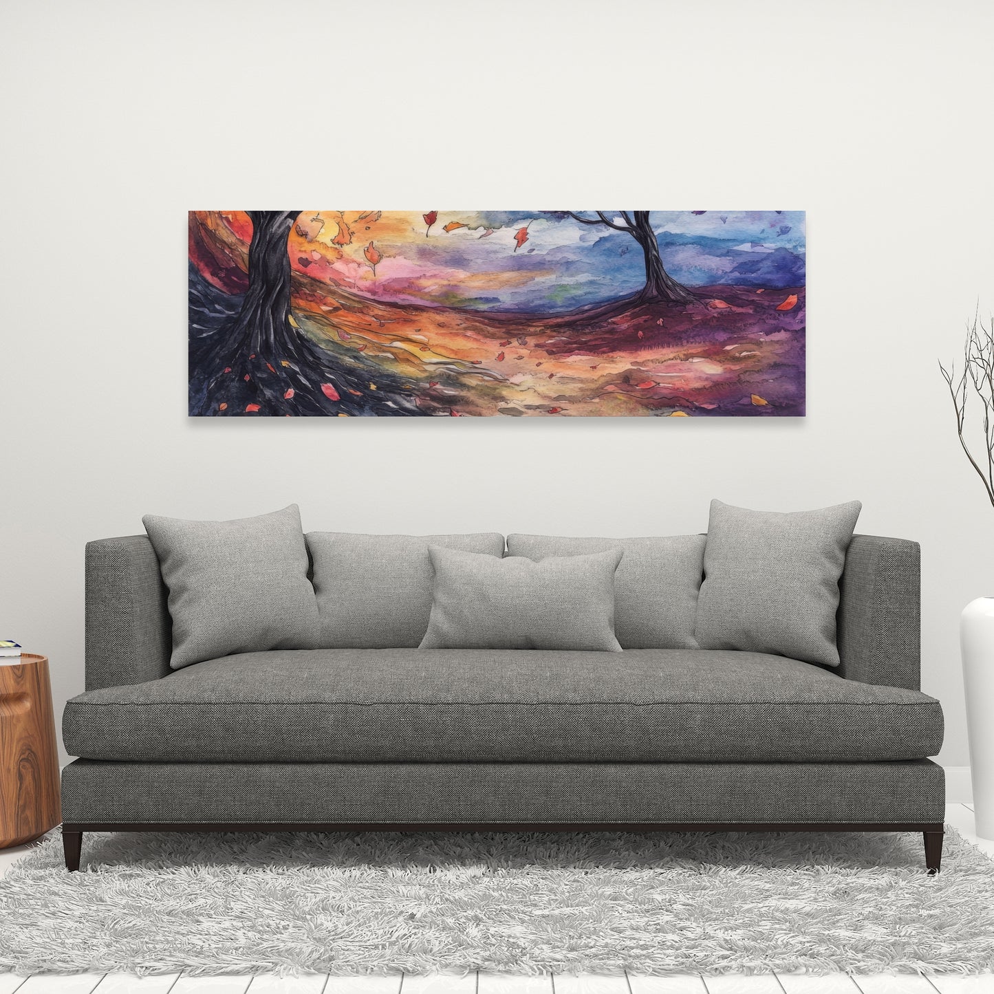 Before the Storm - Blue Canvas Home Decor Art Piece