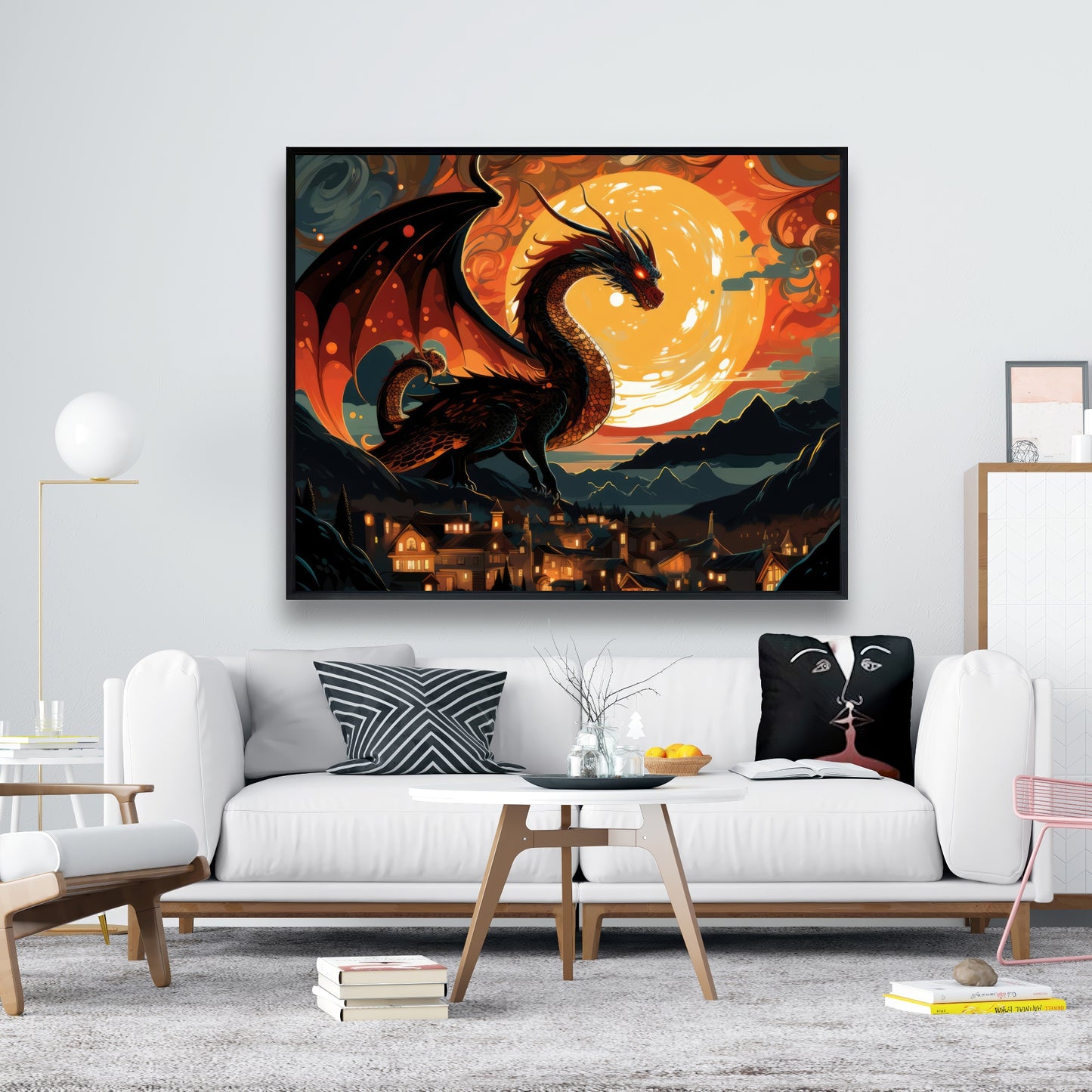 Imminent destruction - 36"x36" Framed canvas