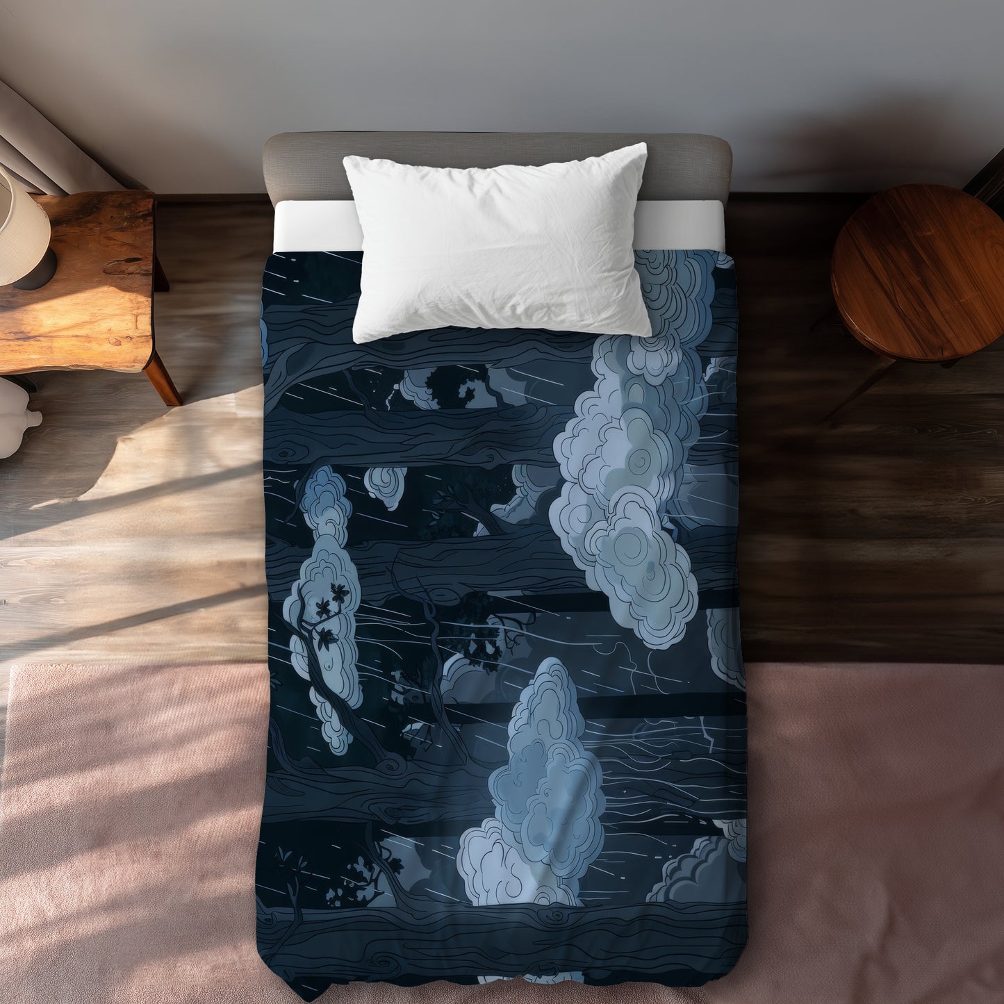 Sneeky clouds - 88"x88" Duvet Cover