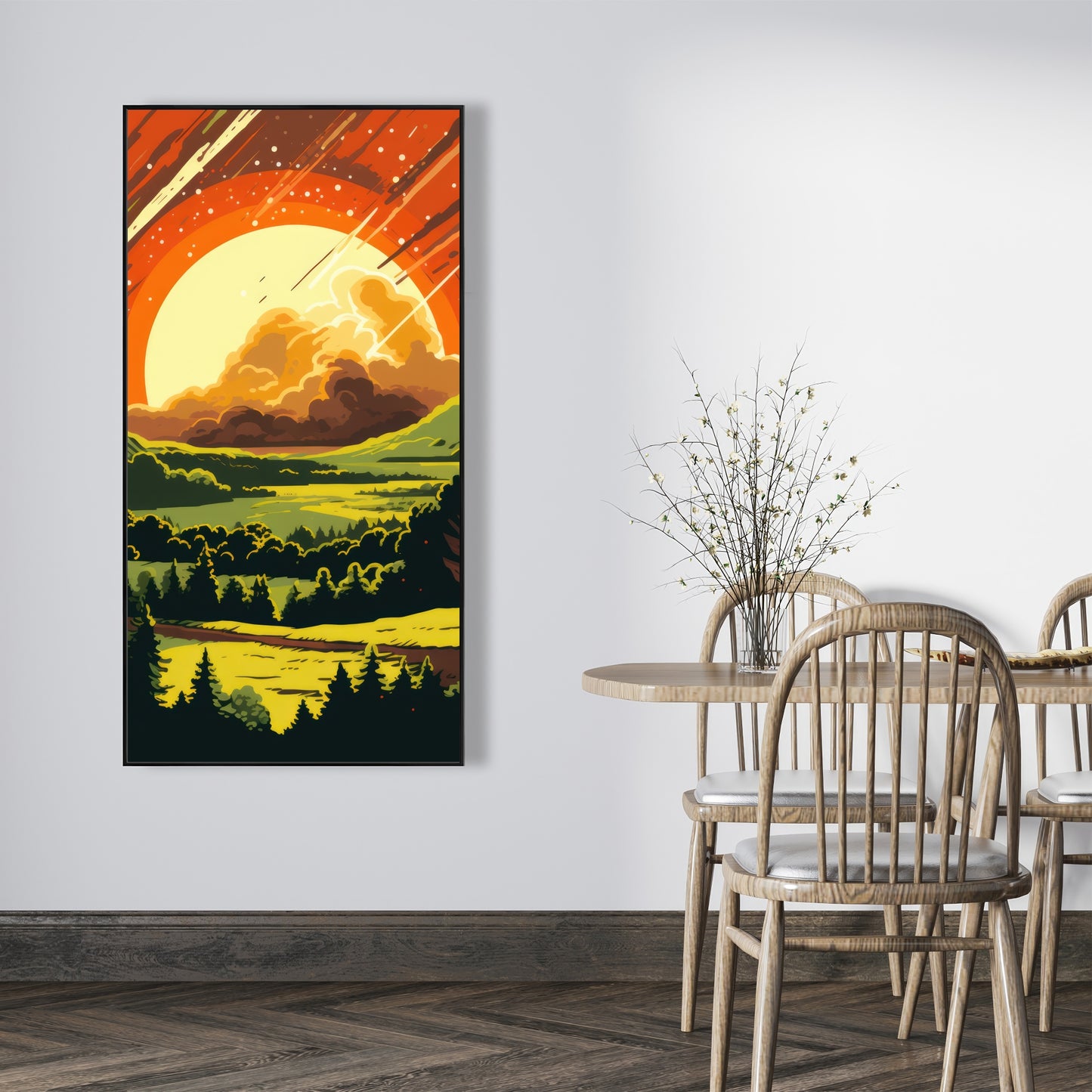 Last Days - Orange Framed Canvas for Home Decor | Art