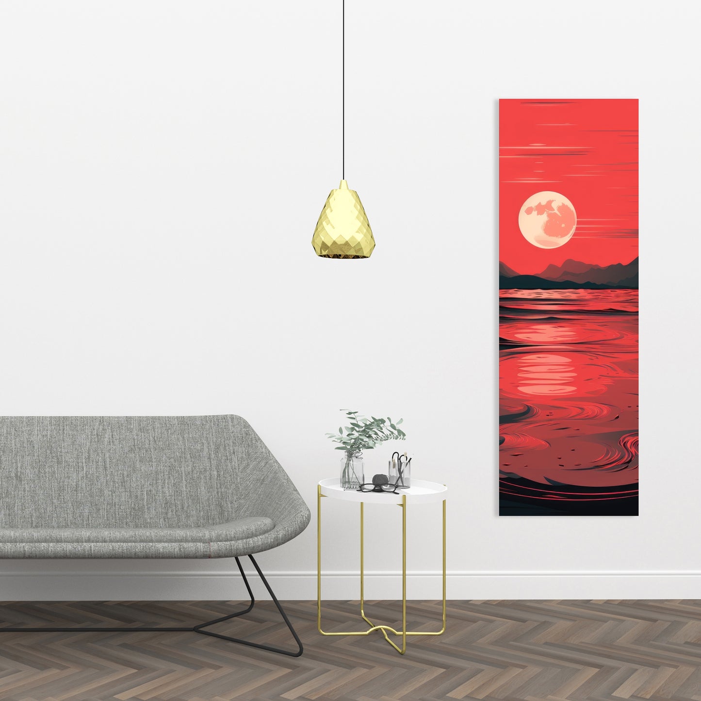 Bloody tides - 32"x32" Canvas
