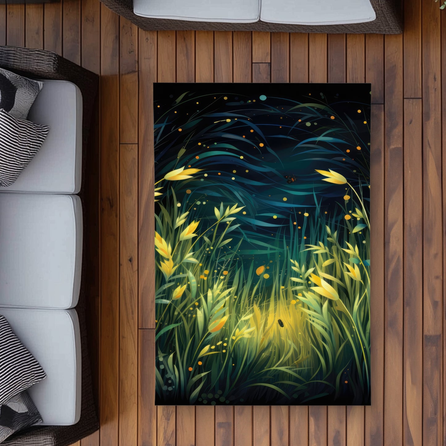 Lit Plains Green Outdoor Area Rug for Home Decor - Stylish & Durable
