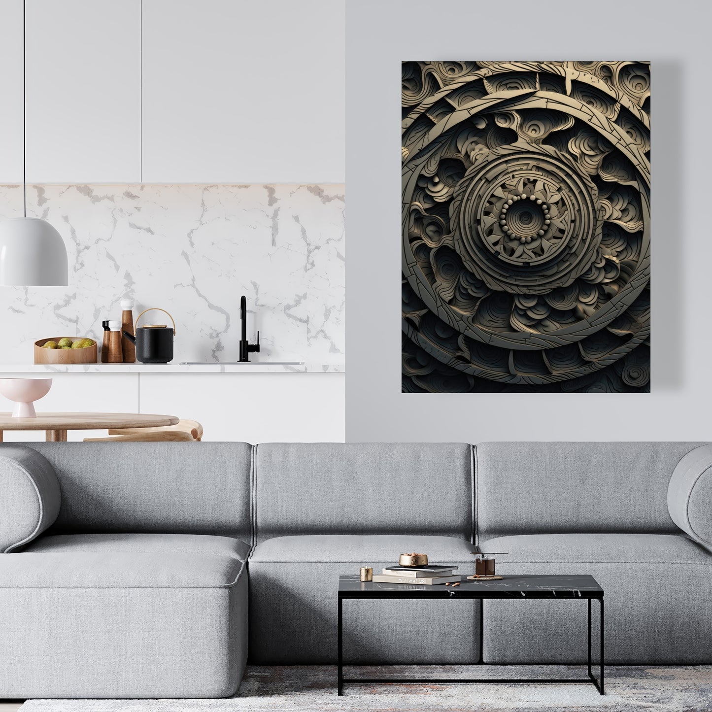 Cycles White Canvas | Elegant Home Decor for Any Room