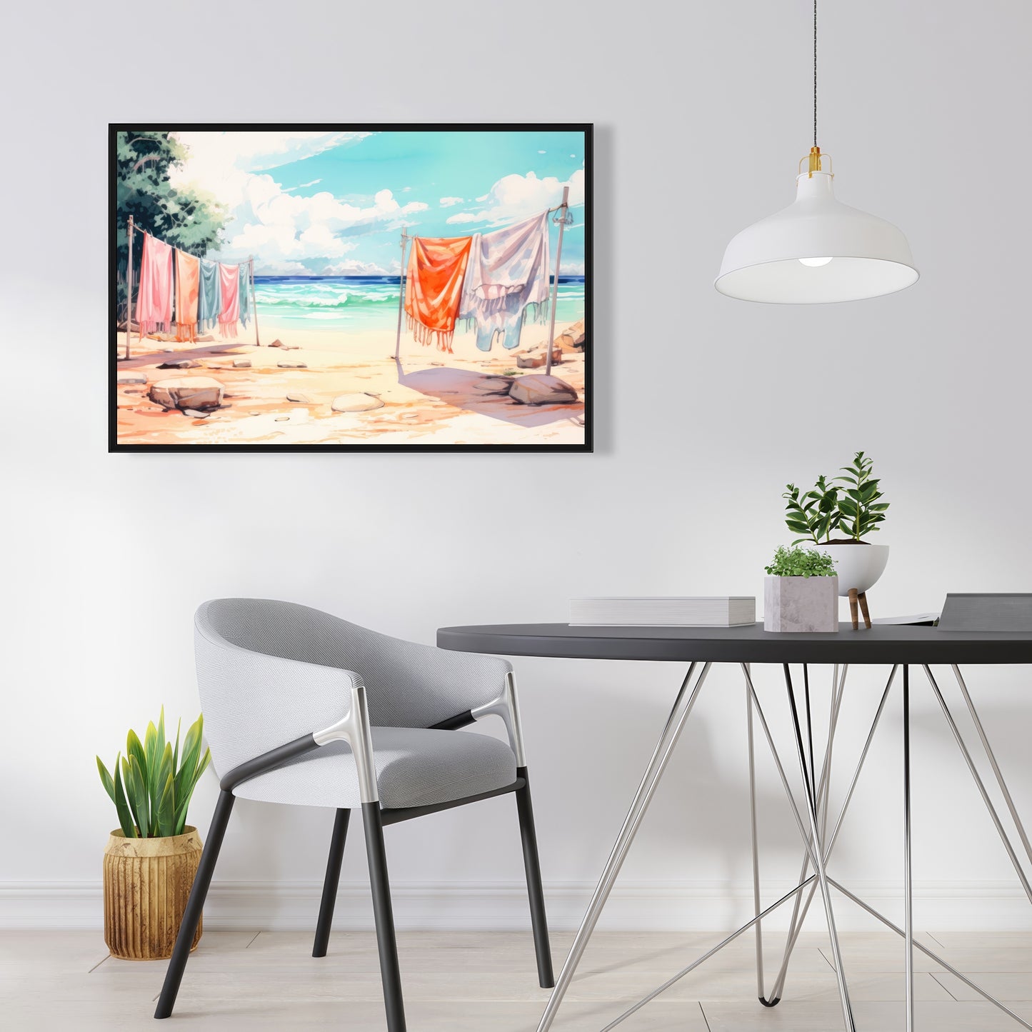 Sunny side - 36"x36" Framed canvas