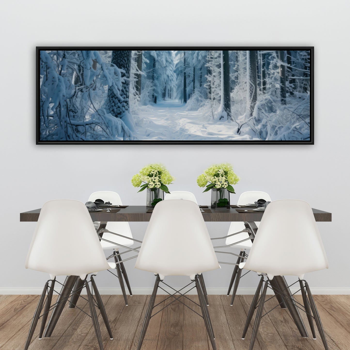Cold forest - 36"x36" Framed canvas