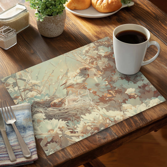 The Nest - Yellow Polyester Placemat for Home Decor