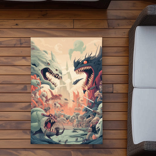 Ultimate Fight Blue Outdoor Area Rug for Home Decor | Stylish